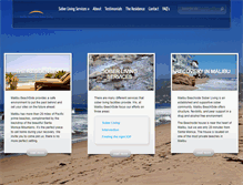 Tablet Screenshot of malibubeachsidesoberliving.com